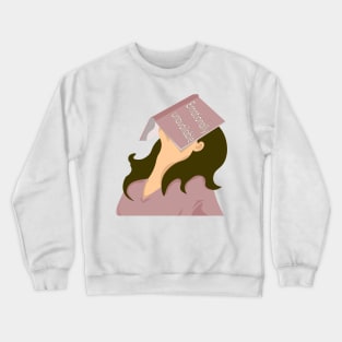 Emotionally unavailable bored brunette girl Crewneck Sweatshirt